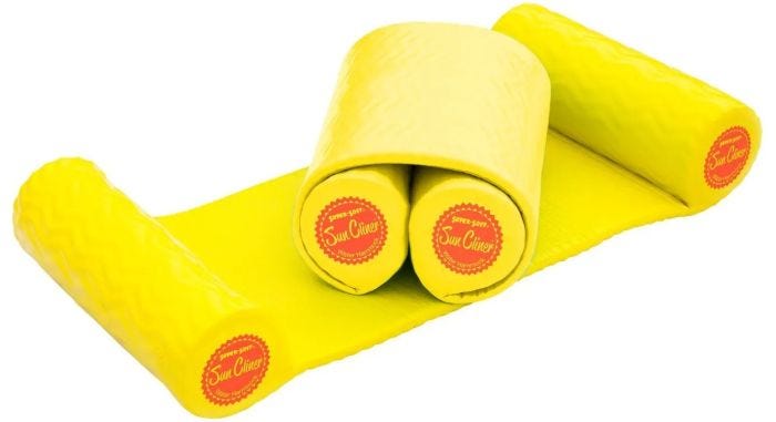 Sun cliner water hammock top
