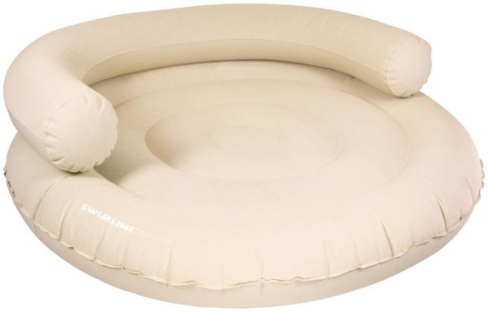 Cloud Chaise 360 Fabric Pool Float with Backrest