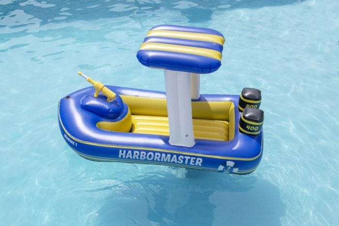 Harbor Master Inflatable Boat Pool Float