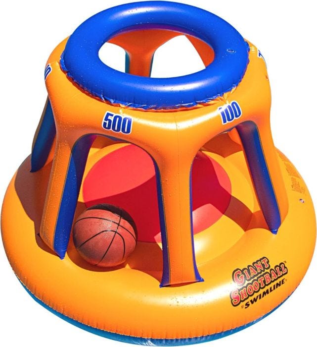 Giant shootball inflatable pool toy 2025