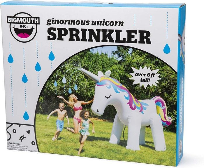 Bigmouth inc ginormous unicorn sprinkler on sale