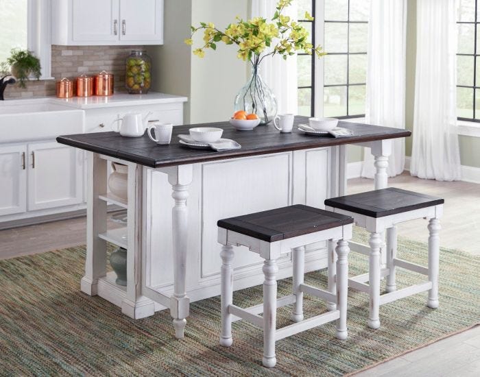 Kitchen island set with chairs discount