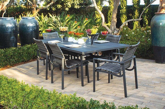 Megan 7 Piece Dining Set w Motion Arm Chairs