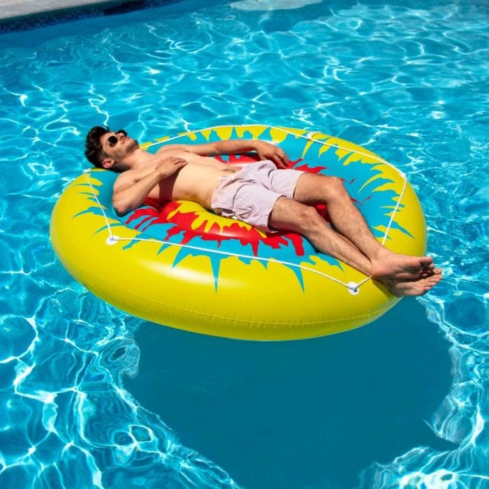 Inflatable pool island deals