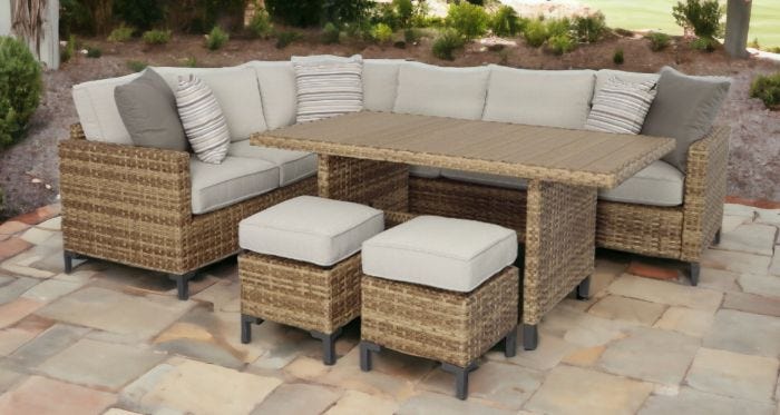 Hanover 5 Piece Banquette Dining Set