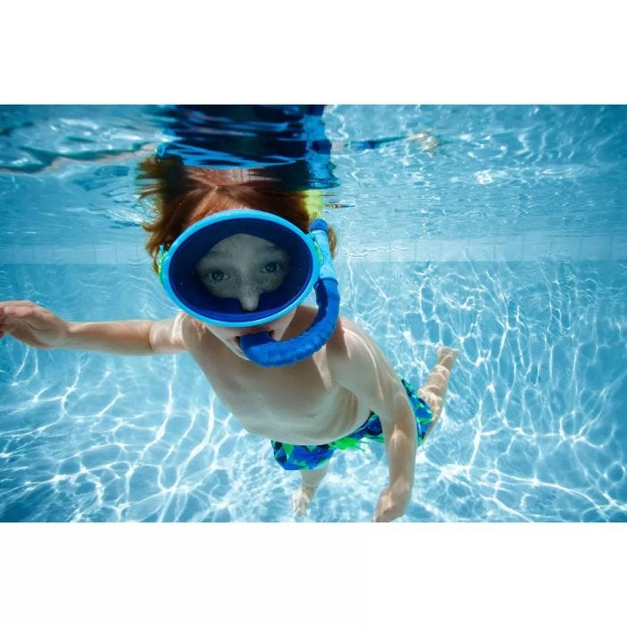 Kids Lido Mask Snorkel Set Blue