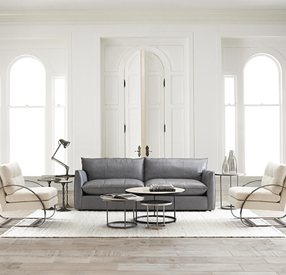Modern and contemporary furniture in a luxurious living space
