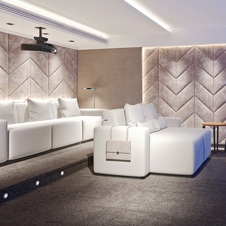 Modern home theatre room