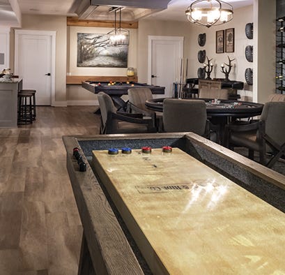 Shuffleboard photo from angle