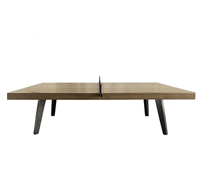 Contemporary style ping pong table on white background