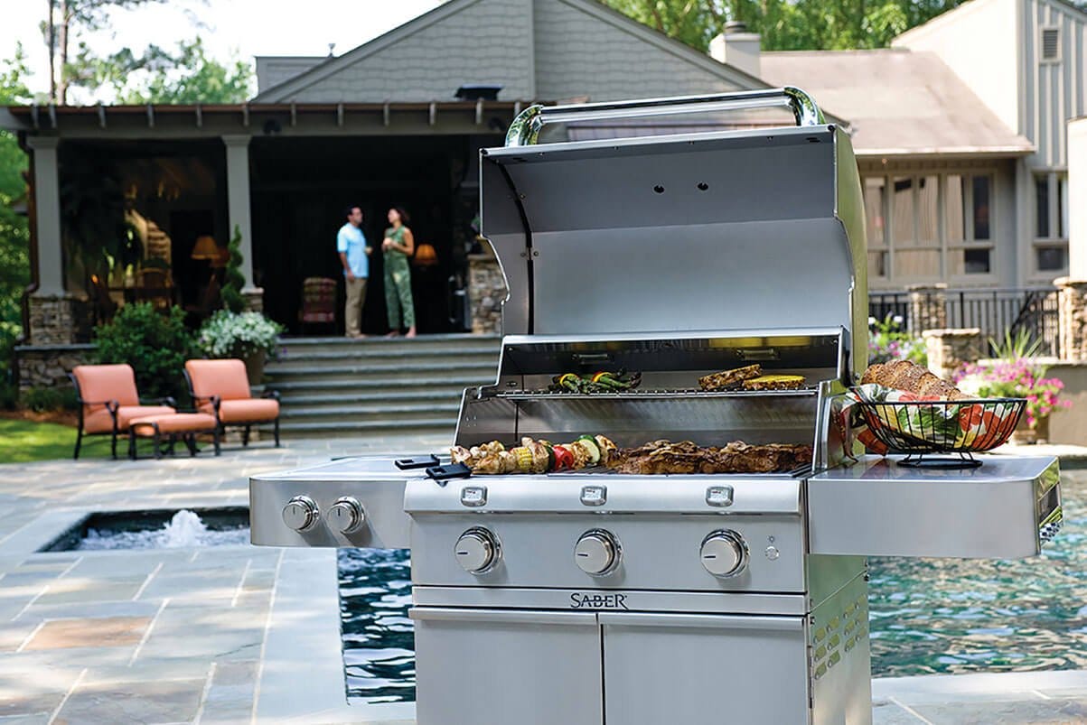 Stainless Steel 500 3-Burner Propane Gas Grill